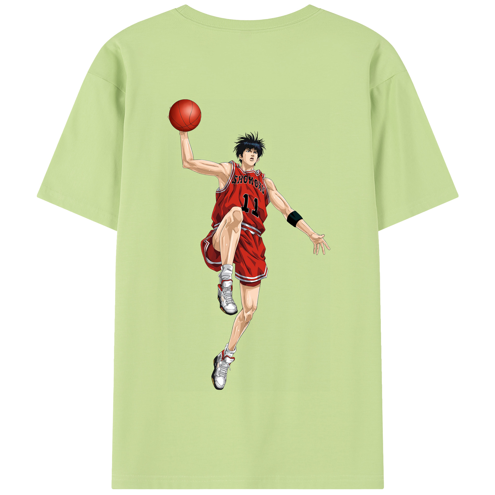 SLAM DUNK／スラムダンク 綿100％半袖Tシャツ（背面プリント）